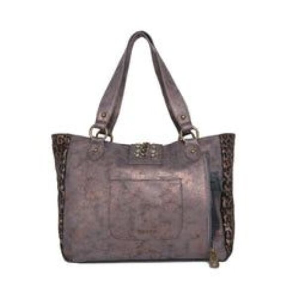 BK Montana West Leopard Print Collection Concealed Carry Tote . . - Picture 5 of 5